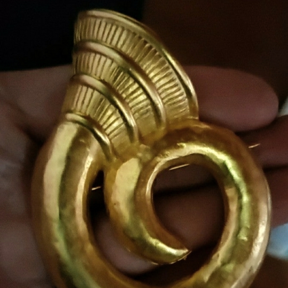 Stunning Horn Brooch by Givenchy
